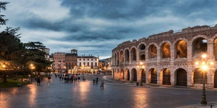Verona: an evening at the Opera in the Arena
